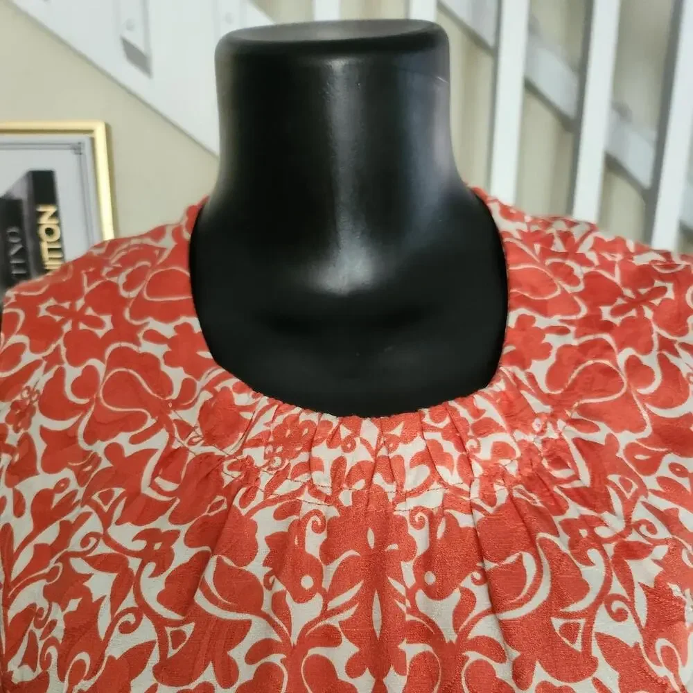 Tory Burch Coral Sleeveless Sheath Dress size 10